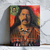 Danny Trejo Canvas Art by Chris Tutty - Machete Hollywood Tough Guy